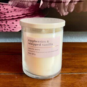 NEW RASPBERRIES & WHIPPED VANILLA Single Wick Candle Bath & Body Works